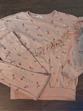 5 for $20! Jessica Simpson Peach Floral Ruffle Set